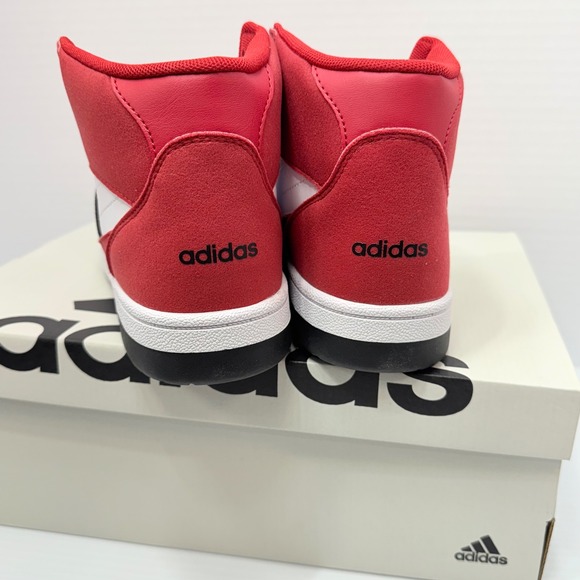 Adidas Break Start Mid Basketball Shoes Red Black White Men\'s Size 7 / Women\'s 8